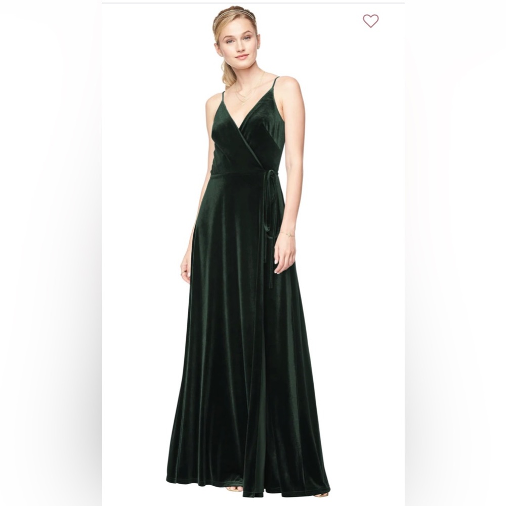Bill Levkoff Evergreen Bridesmaid Dress